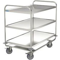 Chariot inox - 3 plateaux - Force 200 kg