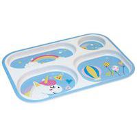 Lot de 4 plateaux 4 compartiments 30 x 22,2 Licorne mélamine Plastorex