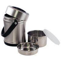 Lot de 2 boites à repas inox 1,6 L Plastorex