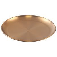 Lot de 6 assiettes dorées inox Plastorex