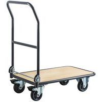 Chariot acier à dossier rabattable - Capacité 250 kg - Manutan