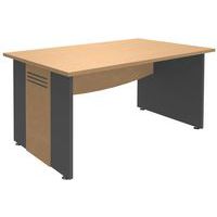 Bureau droit Quatuor avec pieds panneau - Manutan