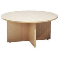 Table basse carrée ou ronde, Largeur: 100 cm, Forme: Rond, Plateau coloris: Hêtre, Profondeur: 100 cm