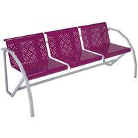 Siège accueil 3 places Odéon, Matériau: Aluminium, Utilisation du siège: Accueil, Type de siège: Chaise