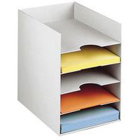 Classeurs horizontaux 5 cases gris