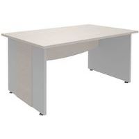 Bureau droit Quatuor avec pieds panneau, Type de piétement: Panneau, Montage: À monter