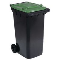 Conteneur mobile tri des déchets, Capacité: 240 L, Ouverture: Basculante, Matériau: Plastique