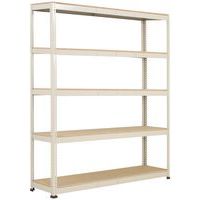 Rayonnage lourd Manutan Rapid 1 - 2440x2440x915 5 tablettes époxy gris - Manutan Expert