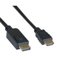 DP1.2 vers HDMI1.4 noir - 2m