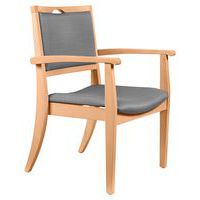 Fauteuil bridge bariatrique assise et dossier abaka - structure hêtre Sunset Creation
