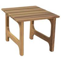 Table basse St Malo 50 x 50 cm - plateau et piètement Iroko