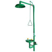 SERIE DL-Combiné douche laveur d'yeux à commande manuelle vasque murale Trionyx