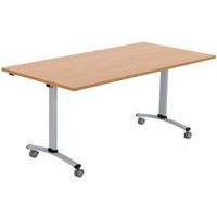 Table mobile à plateau rectangulaire pliant - Hêtre