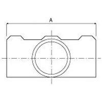 Taille du tube	AØ 27 mm 	88Ø 42 mm 	120Ø 48 mm 	136