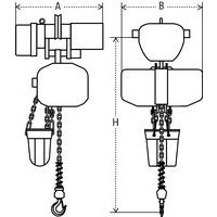 B = Largeur hors-toutH = Hauteur de construction min.