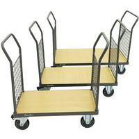 Chariot 2 parois grillagées - Capacité 500 kg - Manutan