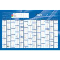Calendrier annuel horizontal - 65 x 43 cm - Année 2024 - Quo Vadis