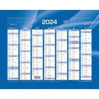 Calendrier banque bleu - Année 2024 - Quo Vadis