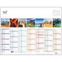 Calendrier fantaisie La Terre - Année 2024 - Quo Vadis