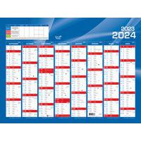 Calendrier 2023-24 BANQUE SEPT/DEC 55X40,5 Bleu par 10 - Quo Vadis