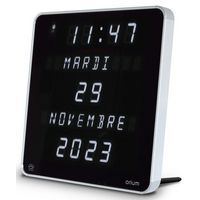 Horloge murale à affichage digitale avec led Bleu / Vert numérique date heure - Maison