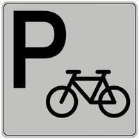 Pictogramme en polystyrène ISO 7001 - Parking à vélo