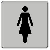Pictogramme en polystyrène ISO 7001 - Toilette femmes
