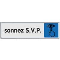 Panneau de signalisation en plexiglas - Sonnez SVP