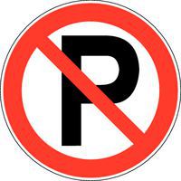 Panneau d'interdiction - Parking interdit - Rigide