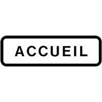 Panneau directionnel grande hauteur standard - Accueil - Longueur 800 mm
