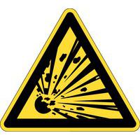 Panneau de danger - Danger matières explosives - Rigide