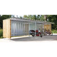 Abri métal pour 2 roues - Manutan