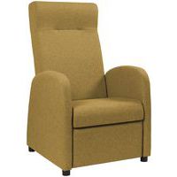 Fauteuil de relaxation Marsan pied hêtre tissu polyester GGI