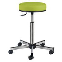 Tabouret Laboratoire sur roulettes assise confort tissu enduit GGI