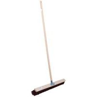 Manche en bois et balai poils synthétiques 80cm - Manutan Expert
