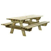Table de pique-nique en pin - Manutan
