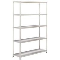 Rayonnage mi-lourd Rapid 2 - 5 tablettes métal 1980x1525x455 zingué - Manutan Expert