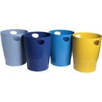 Corbeille à papier Ecobin lot de 8 - couleurs assorties - Exacompta