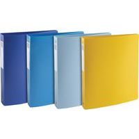 Classeur Bee Blue A4 maxi - lot de 12 - couleurs assorties - Exacompta