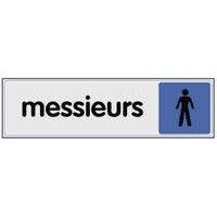 Panneau de signalisation en plexiglas - Toilettes hommes