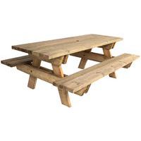 Table de pique-nique en pin - Manutan