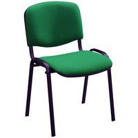 Chaise Fancy - Tissu - Structure noire - Manutan