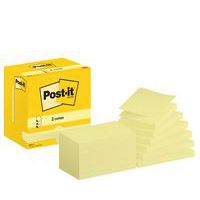 Z-Notes Post-it® 76 x 127 mm 12 blocs jaune- Post-it®