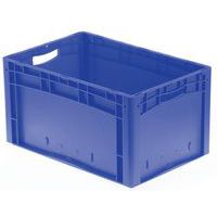 Bac De Manutention Norme Europe 800x600x120 Mm - 45L, Polypropylène, Gerbable, Charge 120 Kg, Pour Entrepôt, Magasin