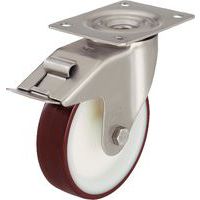 Roulette pivotante à platine et frein - Charge 150 à 400 kg