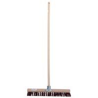 Manche en bois et balai poils synthétiques 60cm - Manutan Expert