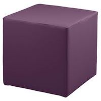 Pouf Cubo rigide 45 x 45 cm tissu simili cuir Spouf
