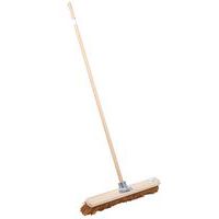 Manche en bois et balai poils de coco 60cm - Manutan Expert