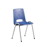 Chaise coque plastique - Bleu