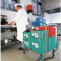 Bac gerbable avec couvercle - Longueur 595 mm - 35 à 55 L - Gilac